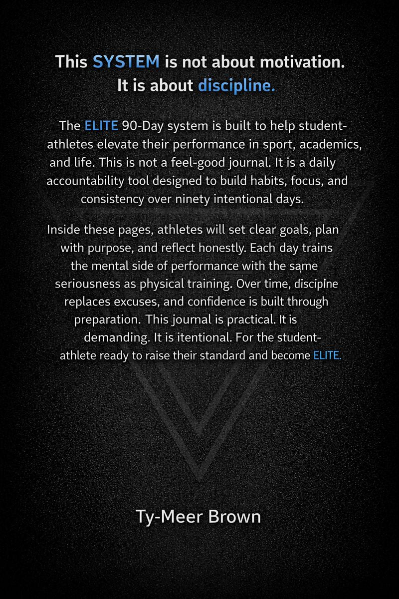 90 DAY STUDENT-ATHLETE ACCOUNTABILITY SYSTEM